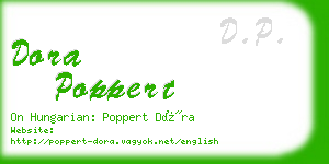 dora poppert business card